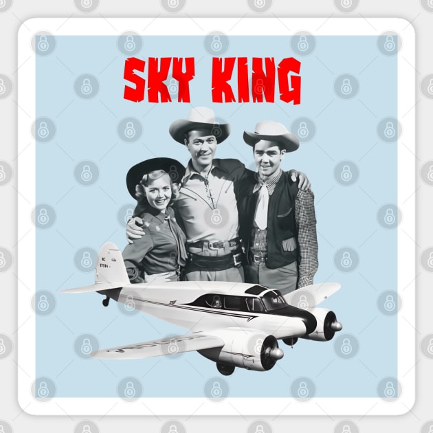 Sky King - Cessna - 50s/60s Tv Show Magnet by wildzerouk